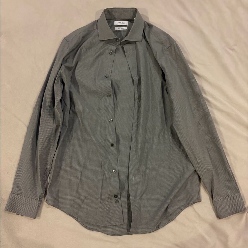 Men's Gray Dress Shirt